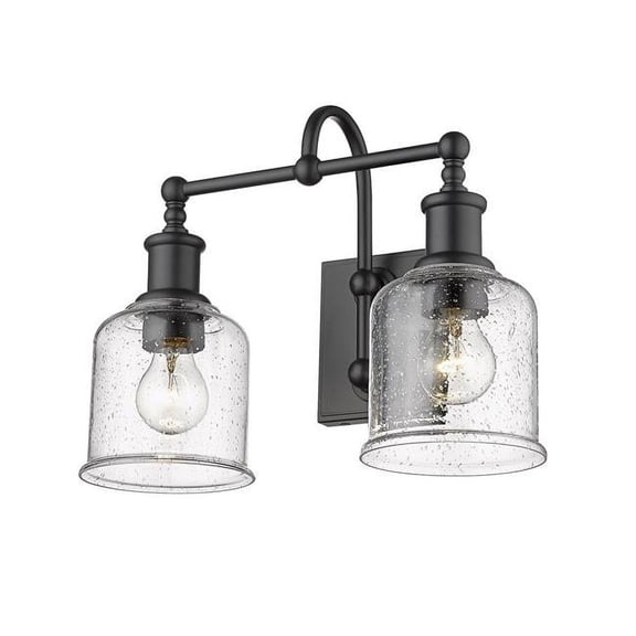 2 Light Bath Vanity In Industrial Style-12.25 Inches Tall And 16 Inches Wide Z-Lite 734-2V-Mb