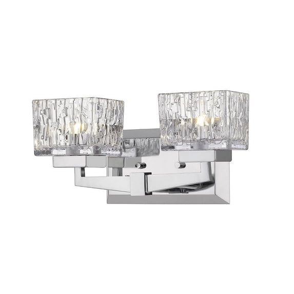 2 Light Bath Vanity In Metropolitan Style 13.5 Inches Wide By 6.5 Inches High-Chrome Finish Z-Lite 1927-2V-Ch