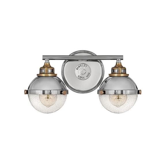 Hinkley 5172PN Fletcher LED 2-Light Modern Bathroom Vanity Light 16" Nickel