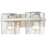 2 Light Bath Vanity In Traditional Style-7 Inches Tall And 14.25 Inches Wide-Brushed Nickel Finish Z-Lite 1938-2V-Bn