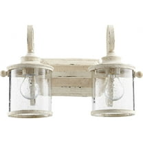 5073-2-70-Quorum Lighting-San Miguel - 2 Light Bath Vanity in Transitional style - 17.5 inches wide by 11 inches high-Persian White Finish