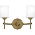 thumbnail image 1 of 2 Light Bathroom Light Fixture in Transitional Style-10 inches Tall and 15 inches Wide-Weathered Brass Finish Bailey Street Home 71-Bel-4352178, 1 of 5