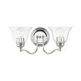thumbnail image 1 of 2 Light Bathroom Light in Transitional Style-7.5 inches Tall and 15.25 inches Wide-Polished Chrome Finish Bailey Street Home 218-Bel-4821554, 1 of 1