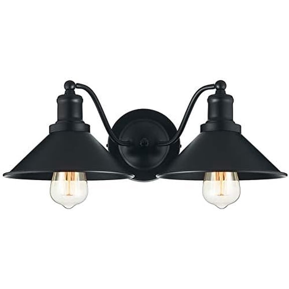 2-Light Bathroom Vanity Light Wall Sconce Industrial Kitchen Bathroom Farmhouse Wall Lighting Oil Rubbed Black Finish Rustic Wall Lamp$$Tools & Hardware Other
