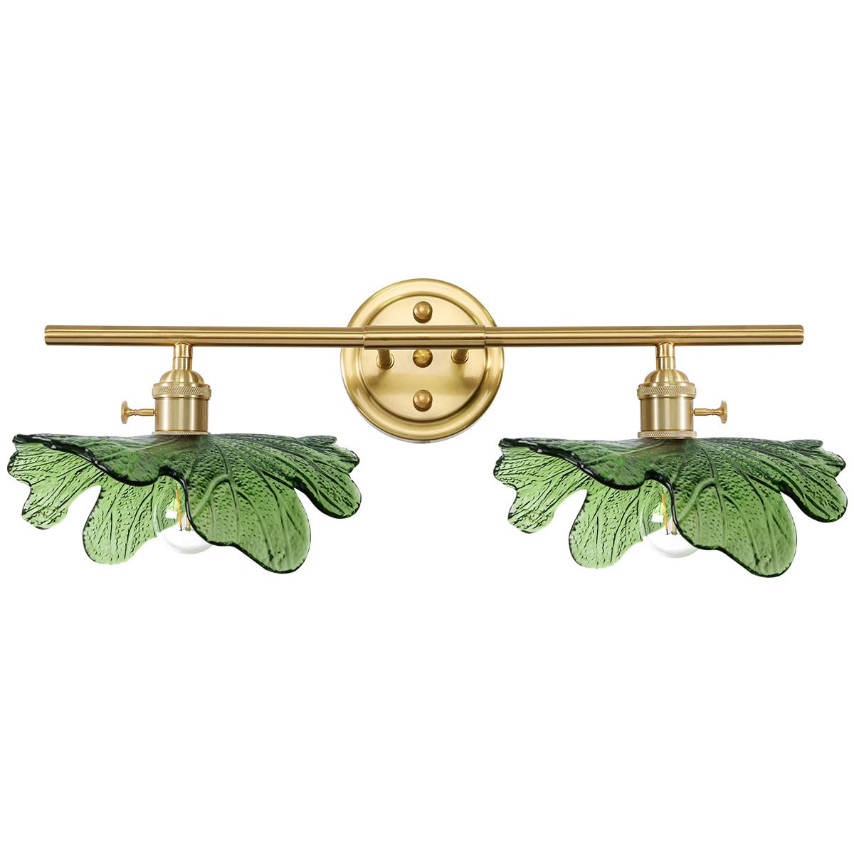 2 Light Bathroom Vanity Lights Over Mirror, Gold Wall sconces with ...