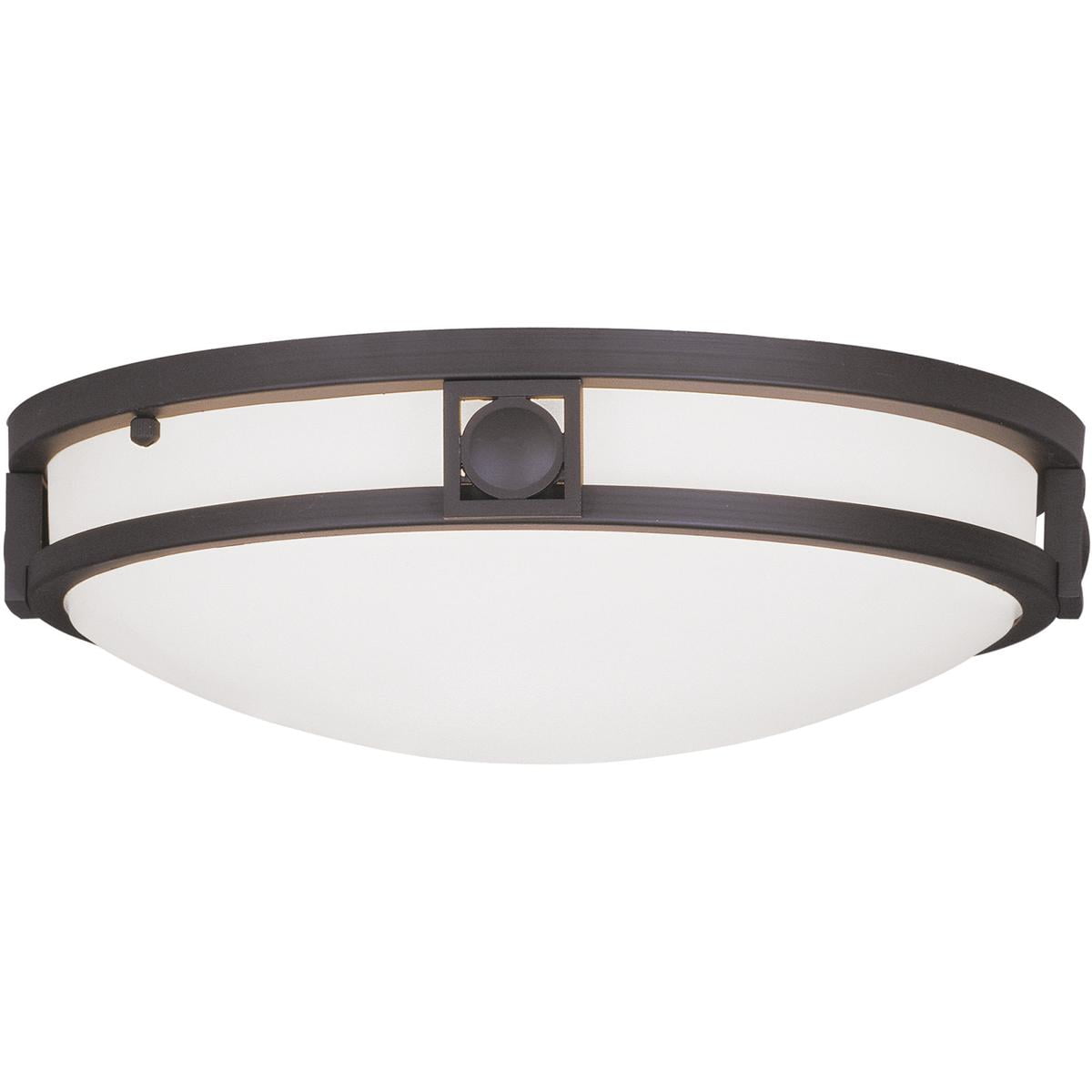 2 Light Bronze Ceiling Light fixture with Steel base material