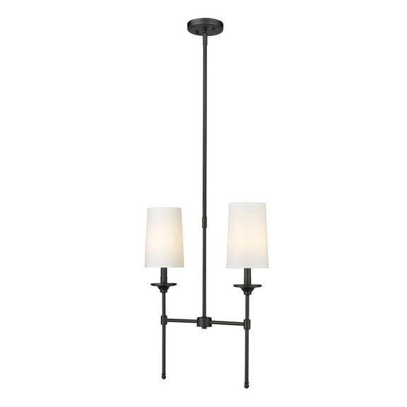 2 Light Chandelier In Transitional Style-24 Inches Tall And 5.5 Inches Wide Z-Lite 3033-2L-Mb