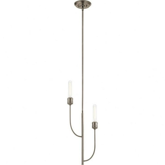 2 Light Contemporary Adjustable Arm Pendant Light Fixture-Classic Pewter Finish Bailey Street Home 147-Bel-4187557