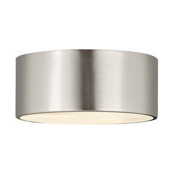 2 Light Flush Mount-Brushed Nickel Finish-Brushed Nickel Shade Color Z-Lite 2302F2-Bn