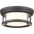 thumbnail image 1 of 426F12-BRZ-Z-Lite-Willow - 2 Light Flush Mount In Contemporary Style-5 Inches Tall and 12 Inches Wide-Bronze Finish, 1 of 4