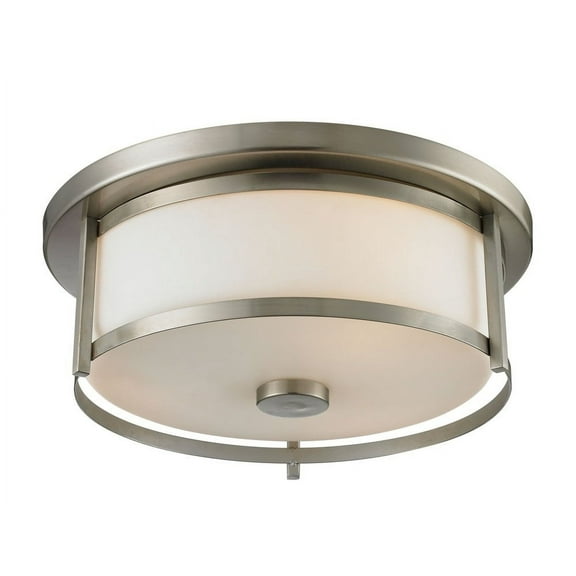2 Light Flush Mount In Midcentury Style-4.88 Inches Tall And 13.75 Inches Wide Z-Lite 412F14