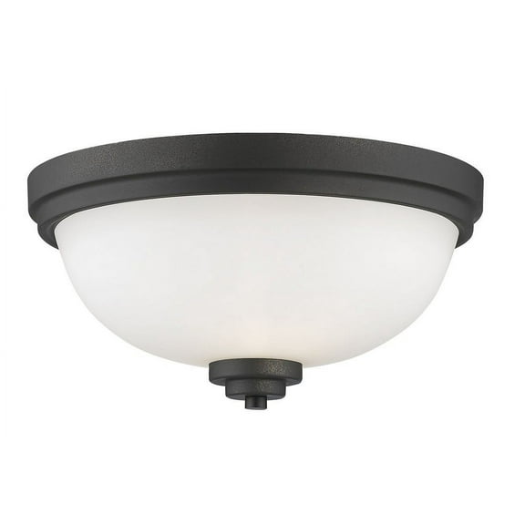 2 Light Flush Mount In Traditional Style 13 Inches Wide By 6.5 Inches High-Bronze Finish Z-Lite 443F2-Brz