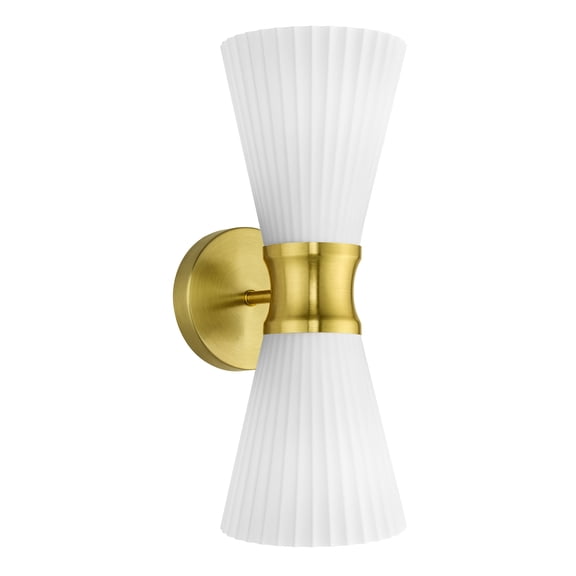 2-Light Flush Mount Wall Sconce,Bathroom Vanity Light