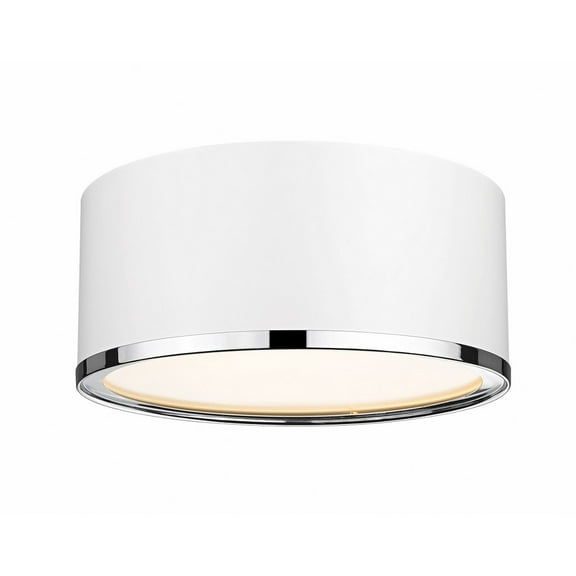 2 Light Flush Mount Z-Lite 2303F2-Mw-Ch