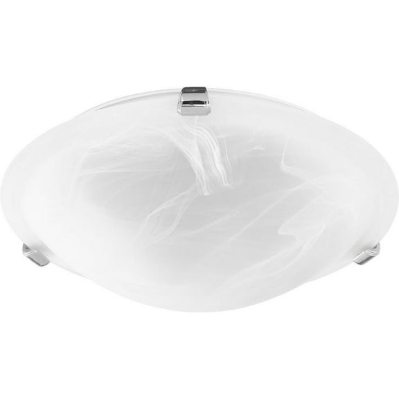 2 Light Flush Mount in Bailey Street Home Home Collection Style 12 inches Wide By 3.75 inches High-Polished Nickel Finish-White Glass Color Bailey