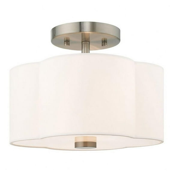 2 Light Flush Mount in New Traditional Style 11 inches Wide By 8.5 inches High Bailey Street Home 218-Bel-2970769
