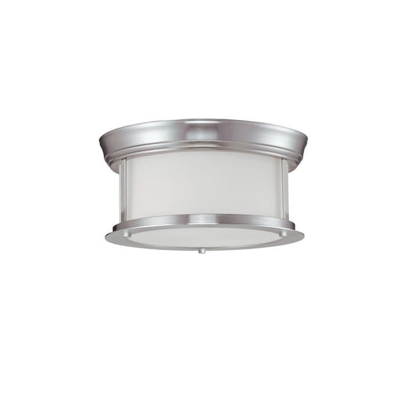 2 Light Flush Mount in Seaside Style 10.75 inches Wide By 5 inches High Bailey Street Home 372-Bel-1176752