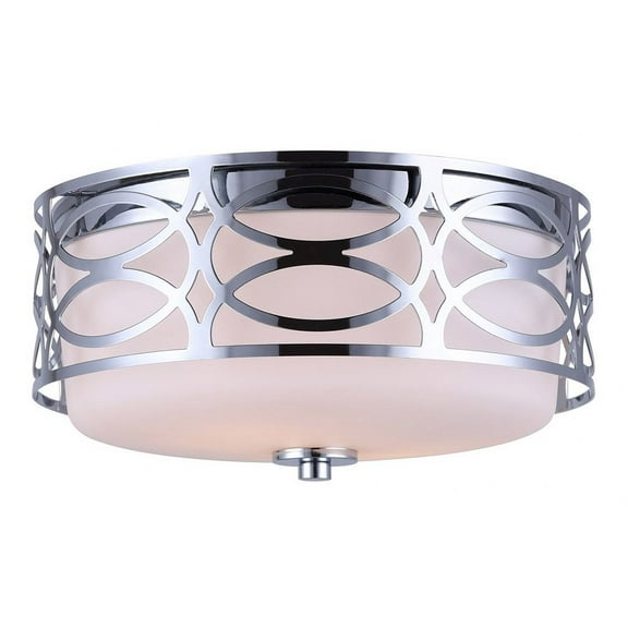 IFM173B12CH Canarm Inc Drake - 2 Light Flush Mount-5.75 Inches Tall and 11.75 Inches Wide