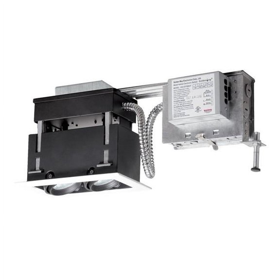 2 Light Linear Remodel Metal Halide, White