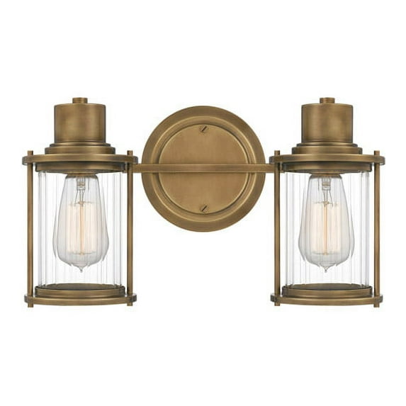 2 Light Medium Bath Vanity In Transitional Style 15 Inches Wide By 8.5 Inches High Quoizel Lighting Rig8615ws