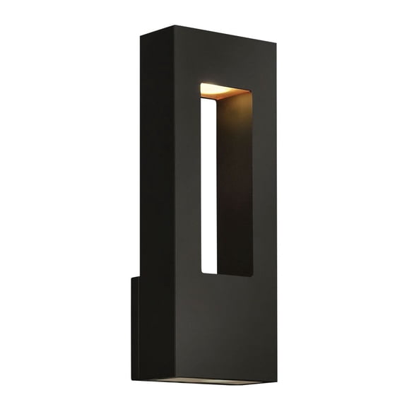 1648SK-LED Hinkley Lighting Atlantis - 2 Light Medium Outdoor Wall Lantern in Modern Style - 6 Inches Wide by 16 Inches High-Satin Black