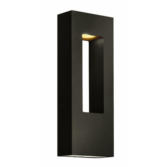 2 Light Medium Outdoor Wall Lantern in Modern Style 6 inches Wide By 16 inches High-Bronze Finish-Gu10 Lamp Base Type Bailey Street Home