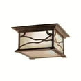 thumbnail image 1 of 2 Light Outdoor Flush Mount With Arts And Crafts/Mission Inspirations 6 Inches Tall By 11.75 Inches Wide Kichler Lighting 9838Dco, 1 of 2