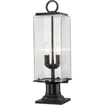 2 Light Outdoor Pier Mount In Contemporary Style-22.25 Inches Tall And 6.75 Inches Wide Z-Lite 592Phmr-533Pm-Bk