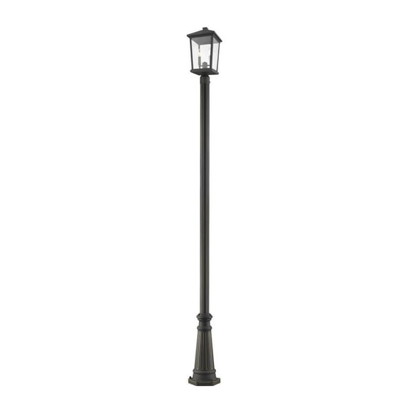 2 Light Outdoor Post Mount Lantern In Craftsman Style 14.25 Inches Wide By 101.5 Inches High Z-Lite 571Phbr-533Pm-Orb