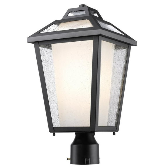 2 Light Outdoor Post Mount Lantern In Gothic Style 10 Inches Wide By 114.25 Inches High Z-Lite 533Phm-519P-Bk