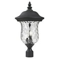 thumbnail image 1 of 2 Light Outdoor Post Mount Lantern In Seaside Style 10 Inches Wide By 21 Inches High Z-Lite 533Phm-Bk, 1 of 2