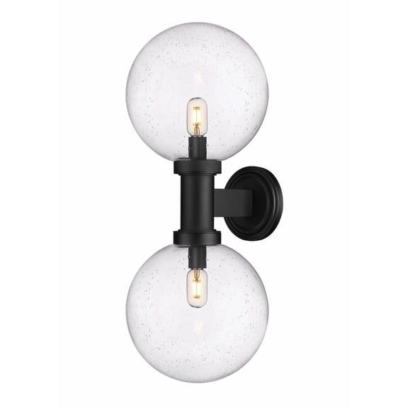 2 Light Outdoor Wall Sconce In Modern Style-30 Inches Tall And 12 Inches Wide Z-Lite 599B2-Bk