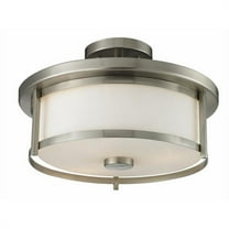 2 Light Semi-Flush Mount In Midcentury Style-9.75 Inches Tall And 13.75 Inches Wide Z-Lite 412Sf14