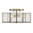 thumbnail image 1 of Meridian M60004NB 2-Light Ceiling Light in Natural Brass, 1 of 3