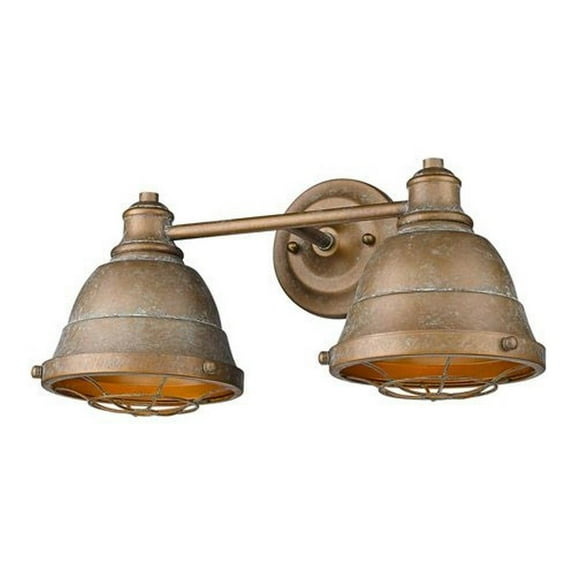 2 Light Vanity Light in Traditional Style 8.13 inches High By 16.5 inches Wide-Copper Patina Finish Bailey Street Home 170-Bel-4161637