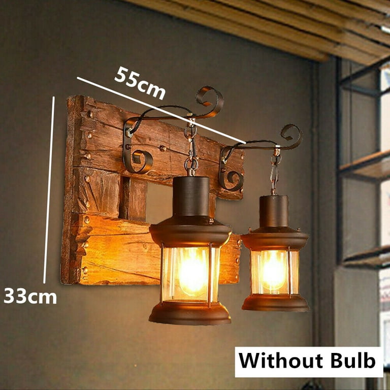 Rustic on sale sconce light