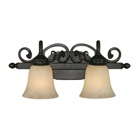 2 Light Vanity in Casual Style 9 inches High By 20 inches Wide Bailey Street Home 170-Bel-647569