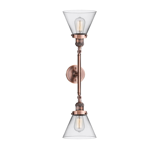 2 Light Vertical Bath Vanity Light