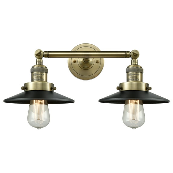 2 Light Vintage Dimmable Led Bathroom Fixture