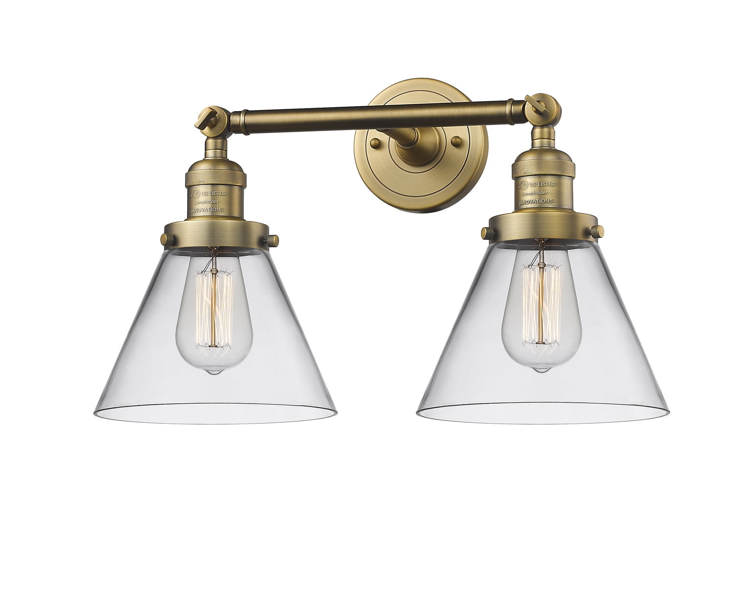 2 Light Vintage Dimmable Led Bathroom Fixture
