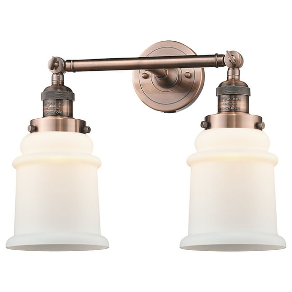 2 Light Vintage Dimmable Led Bathroom Fixture