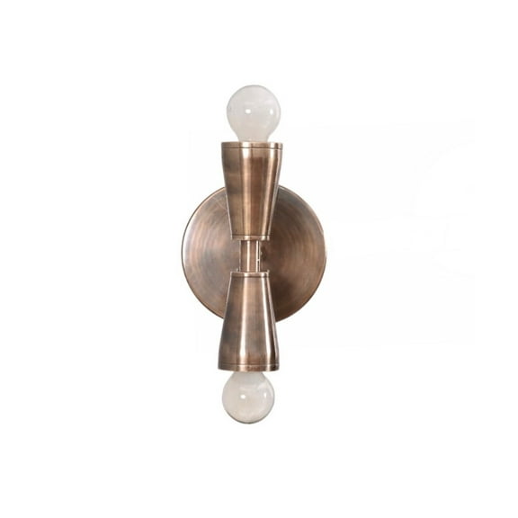 2 Light Wall Modern Brushed Brass Sputnik chandelier light Fixture