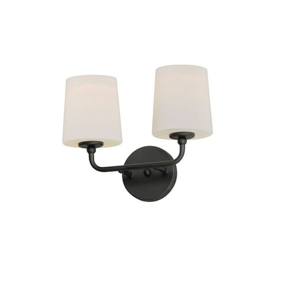 12092SWBK Maxim Lighting Bristol - 2 Light Wall Sconce-10 Inches Tall and 13.25 Inches Wide-Black Finish
