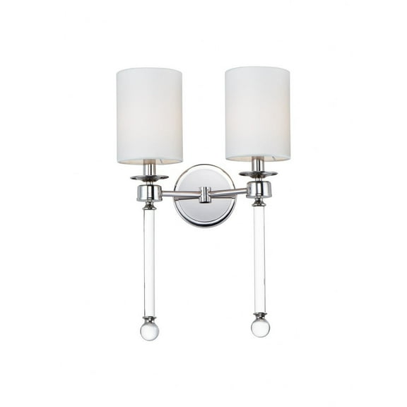 Open Box 2 Light Wall Sconce In Contemporary Style-13.75 Inches Wide By 21 Inches High Maxim Lighting 16108Wtclpn