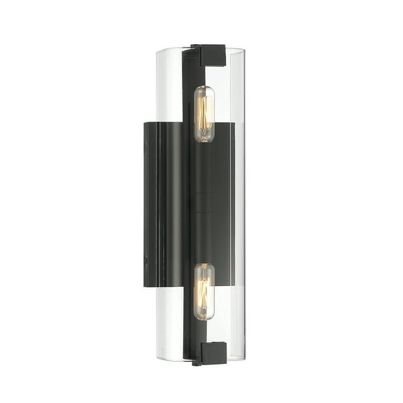 Winfield 2-Light Wall Sconce in Matte Black