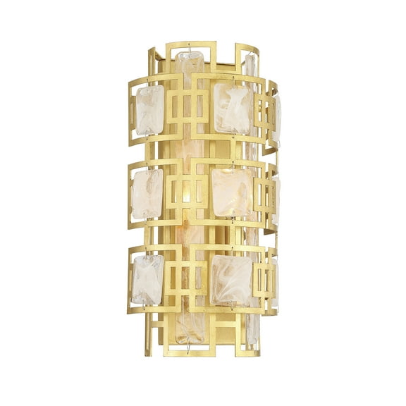 Portia 2-Light Wall Sconce in True Gold