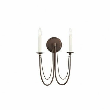 12161CHB-Maxim Lighting-Plumette - 2 Light Wall Sconce In Traditional Style-16 Inches Tall and 14 Inches Wide-Chestnut Bronze Finish