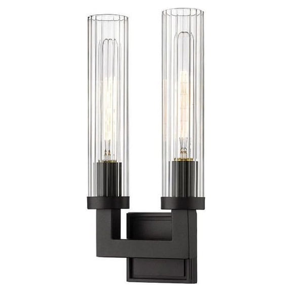 2 Light Wall Sconce In Transitional Style-16.75 Inches Tall And 8.25 Inches Wide-Bronze Finish Z-Lite 3031-2S-Brz