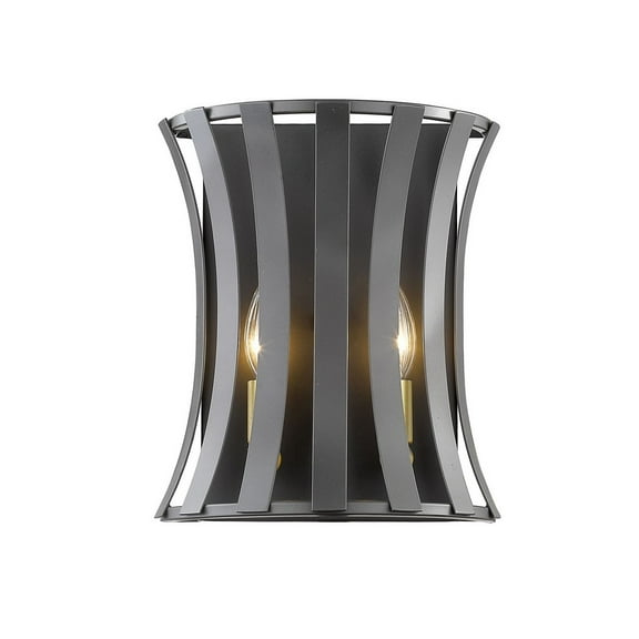 2 Light Wall Sconce in Architectural Style 10.5 inches Wide By 12 inches High Bailey Street Home 372-Bel-2334125