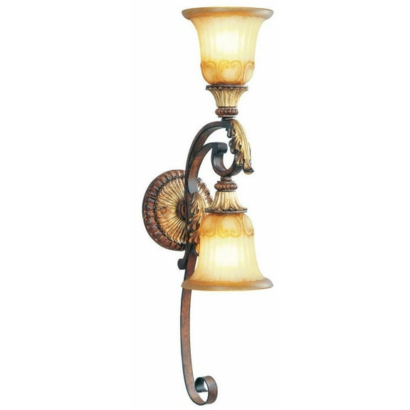 2 Light Wall Sconce in Mediterranean Style 6.25 inches Wide By 27 inches High Bailey Street Home 218-Bel-732980